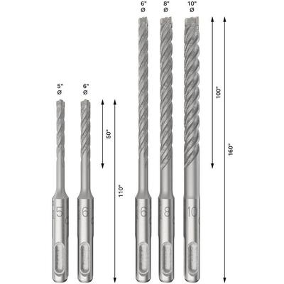 BOSCH Hammerbohrer-Set PRO SDS plus-5X 5-teilig grau