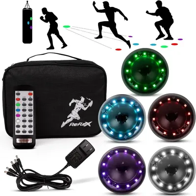 Reflexx RLT 2.0 - Reaction Time Training Lights for Agility - Hand Eye Coordination Training Agility