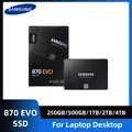 Originale SAMSUNG 2.5 ''SATAIII SSD 870 Evo 1TB 2TB 4TB 500GB 250GB disco di archiviazione interno per unità a stato solido per Laptop o Desktop