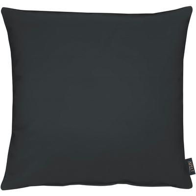 Dekokissen APELT "4362 Rips Uni" Gr. 1, schwarz (schwarz, unifarben), B:39cm L:39cm, Mischgewebe, Dekokissen_Sitzkissen_Kissenhüllen, Kissenhülle mit Füllung, 1 Stück Image
