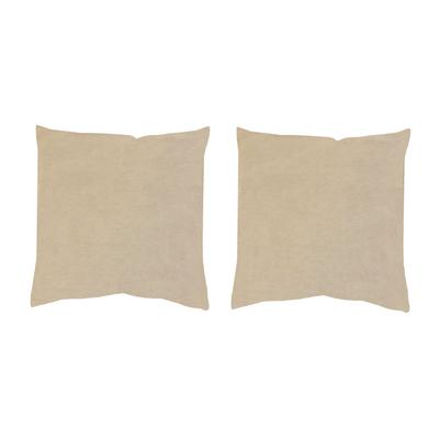Kissenhülle HOME WOHNIDEEN "ELMER" Gr. 2, beige (natur), B:50cm L:50cm, Polyester, Polyester, Kissenbezüge Image