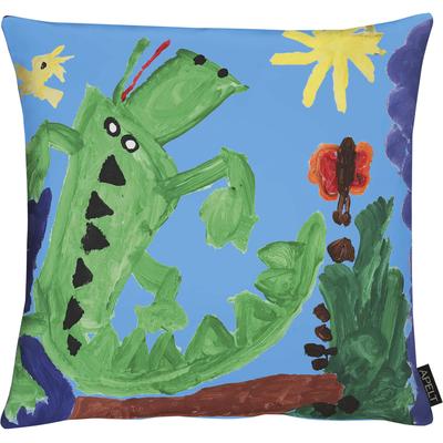 Dekokissen APELT "Neo" Gr. 1, bunt (bunt, blau, grün, gemustert), B:46cm L:46cm, Baumwolle, Polyester, Dekokissen_Sitzkissen_Kissenhüllen, Kissenhülle ohne Füllung, 1 Stück Image