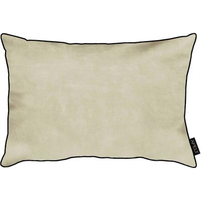 Dekokissen APELT "Ruby" Gr. 2, beige (beige, unifarben), B:45cm H:5cm L:45cm, Polyester, Dekokissen_Sitzkissen_Kissenhüllen, Kissenhülle mit Füllung, 1 Stück Image