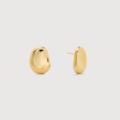 Gold Aria Bold Stud Earrings