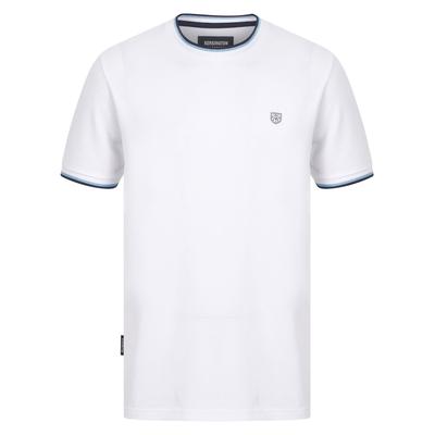T-Shirts Westmoor Cotton Jersey Crew Neck Ringer T-Shirt in Bright White - Kensington Eastside / XL - Tokyo Laundry
