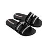 Sandale IPANEMA "IPANEMA CHIC SLIDE FEM", Gr. 37, schwarz, beige, Synthetik, sportlich, Schuhe Riemchensandale Pantolette