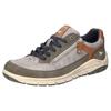 Sneaker MUSTANG SHOES, Herren, Gr. 41, grau (grau, braun), Lederimitat, kontrastfarbene Details, casual, Schuhe, Schnürschuh, Freizeitschuh mit Perforation