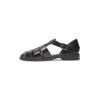 Sandale HENRY STEVENS "Wallace FSI", Herren, Gr. 43, schwarz, Leder, casual, Schuhe