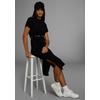 Midikleid KANGAROOS, Damen, Gr. 48/50, N-Gr, schwarz, Single Jersey, Obermaterial: 100% Baumwolle, unifarben, casual, figurumspielend ca. Mitte Wade, Rundhals, Kurzarm, Kleider, im sportlichen Look aus festem Jersey - NEUE KOLLEKTION