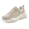 Sneaker LASCANA, Damen, Gr. 39, beige, Obermaterial: 50% Lederimitat, 50% Textilmaterial. Futter: 100% Textilmaterial. Decksohle: 100% Textilmaterial. Laufsohle: 100% Synthetik, unifarben, modisch, Schuhe Modernsneaker Sneaker low, Halbschuh,...