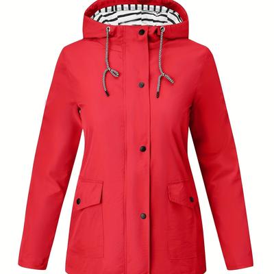 TEMU Directional Women's Outdoor Sports Jacket, Lightweight Hooded Coat Image