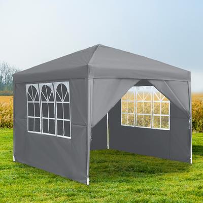 TEMU Foldable Garden Set With Uv Protection 50+, Garden Tent With 4 , Party Tent Made Of Oxford Cloth & Metal Frame, Garden For Parties Camping Image