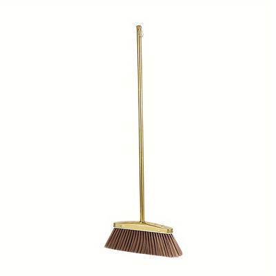 TEMU Pmmj Stainless Steel Broom And Dustpan Set, Heavy Duty Serrated Edge, Long Handle, For Indoor/outdoor Cleaning, Hair Removal Household Tools, Efficient Hair Removal| Tools| Cleaning Set Image