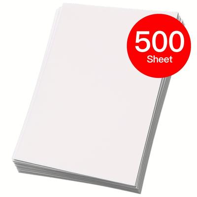 TEMU A4 500-sheet 80g White Copy Paper - Smooth Coated Multipurpose For Office/student/art | High- Smudge-resistant Finish | Bulk Printer Paper For Writing & Crafting Image