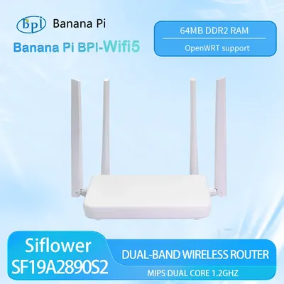 Banana Pi BPI-Wifi5 Router Siflower SF19A2890S2 Dualband-WLAN-Router 1,2 Gbit/s Wireless Rate Image