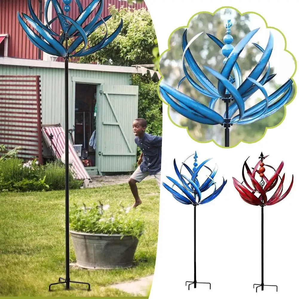Windmühle Große Eisen Garten Dekor Fotografie Prop Für Outdoor Rotierenden Rasen Ornament Garten Zubehör