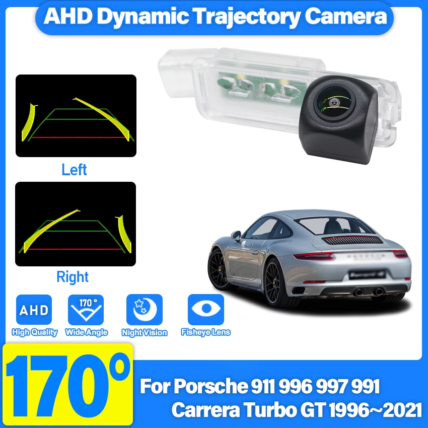 Reverse Kamera Für Porsche 911 996 997 991 Carrera Turbo GT 1996 ~ 2021 Rückansicht Parkplatz Kamera nachtsicht kennzeichen Licht Image