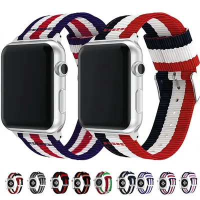 Nylons ch laufen armband für Apple Uhren armband 46mm 42mm 45mm 41mm ultra 49mm Armband für iwatch Image