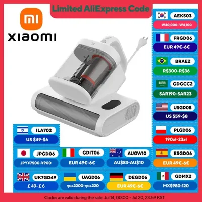 XIAOMI MIJIA Staubmilben-Staubsauger 2 Pro, 3 Reinigungsmodi, 16 kPa Saugkraft, UV-Sterilisation, Heißlufttrocknung, intelligente Milbenerkennung  Image