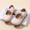 Elegante Mädchen Prinzessin Schuhe Süße Neue Kinder Mode Leder Schuhe Bowknot Chic Vielseitige