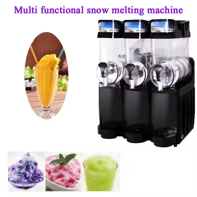 Double Tank Slushy Machine 830W Snow Melting Machine Commercial Juice Smoothie Slush Maker Machine