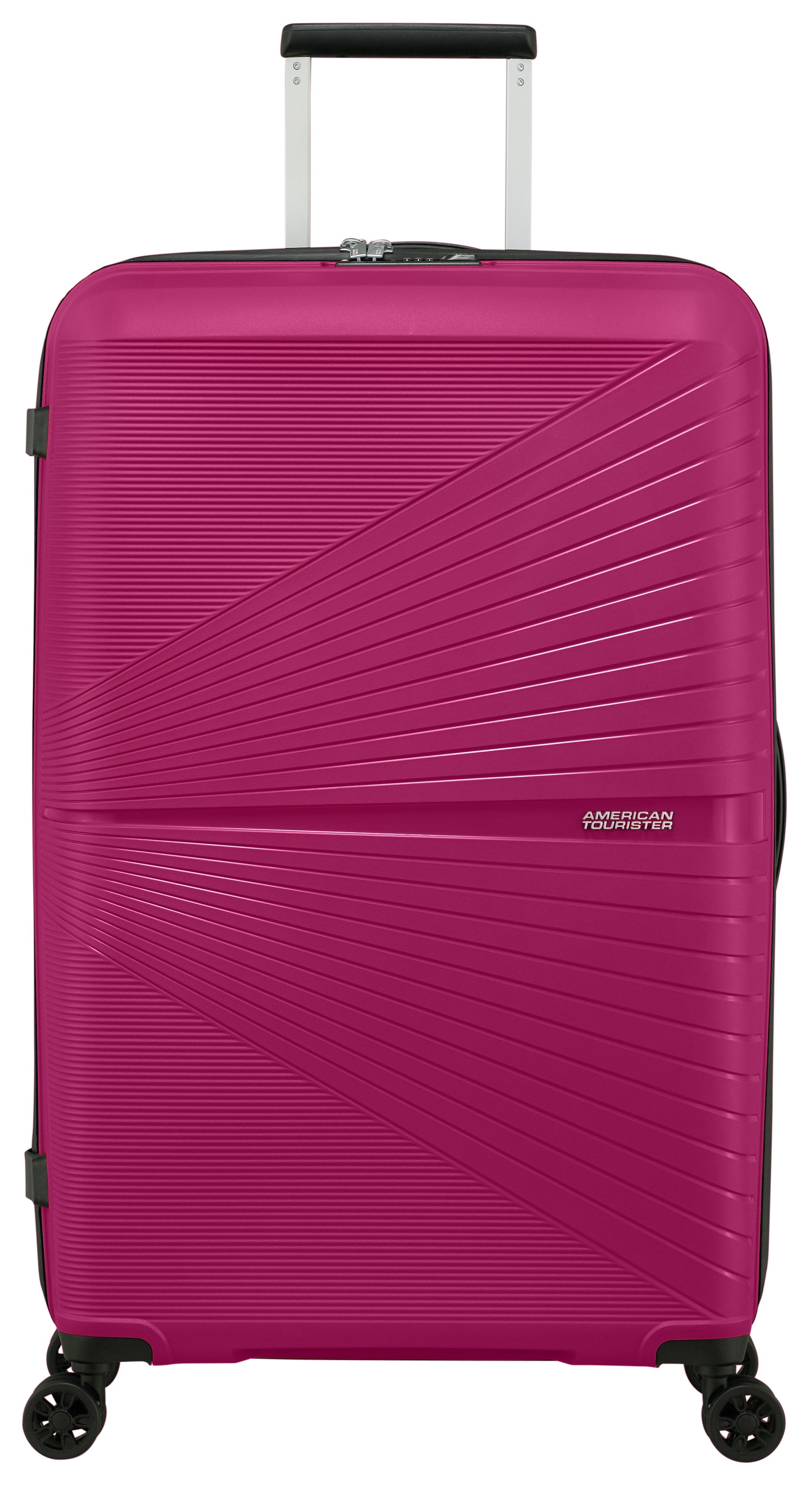 Hartschalen-Trolley AMERICAN TOURISTER "AIRCONIC, in verschieden Farben und Größen", Gr. B/H/T: 49 x 77 x 31 101, rosa (deep orchid), Polypropylen, Koffer, Koffer Reisegepäck Koffer Reisekoffer TSA-Zahlenschloss Image
