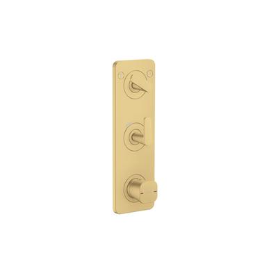 Hansgrohe Thermostat Modul 380/120 Unterputz FS Axor Citterio C 2 Verbr.brushed gold optic, 4970025 49700250 Image