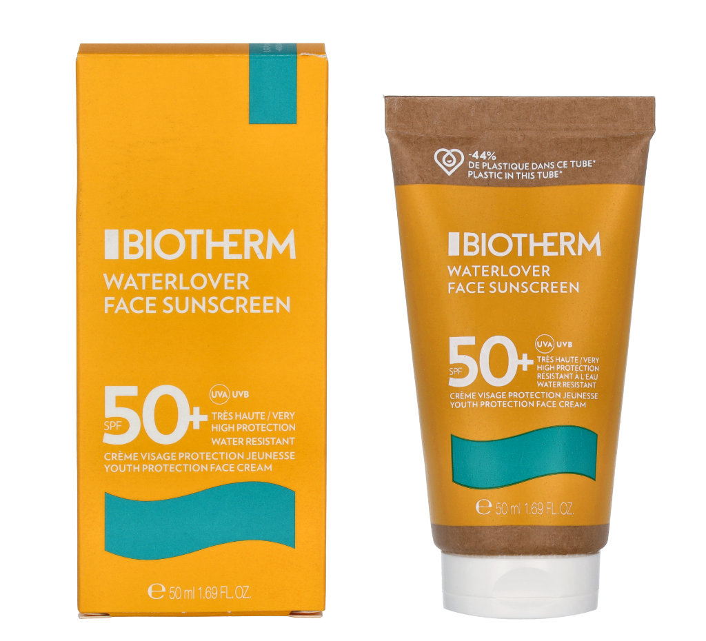 Biotherm Waterlover Face Sunscreen Cream SPF50+. Image