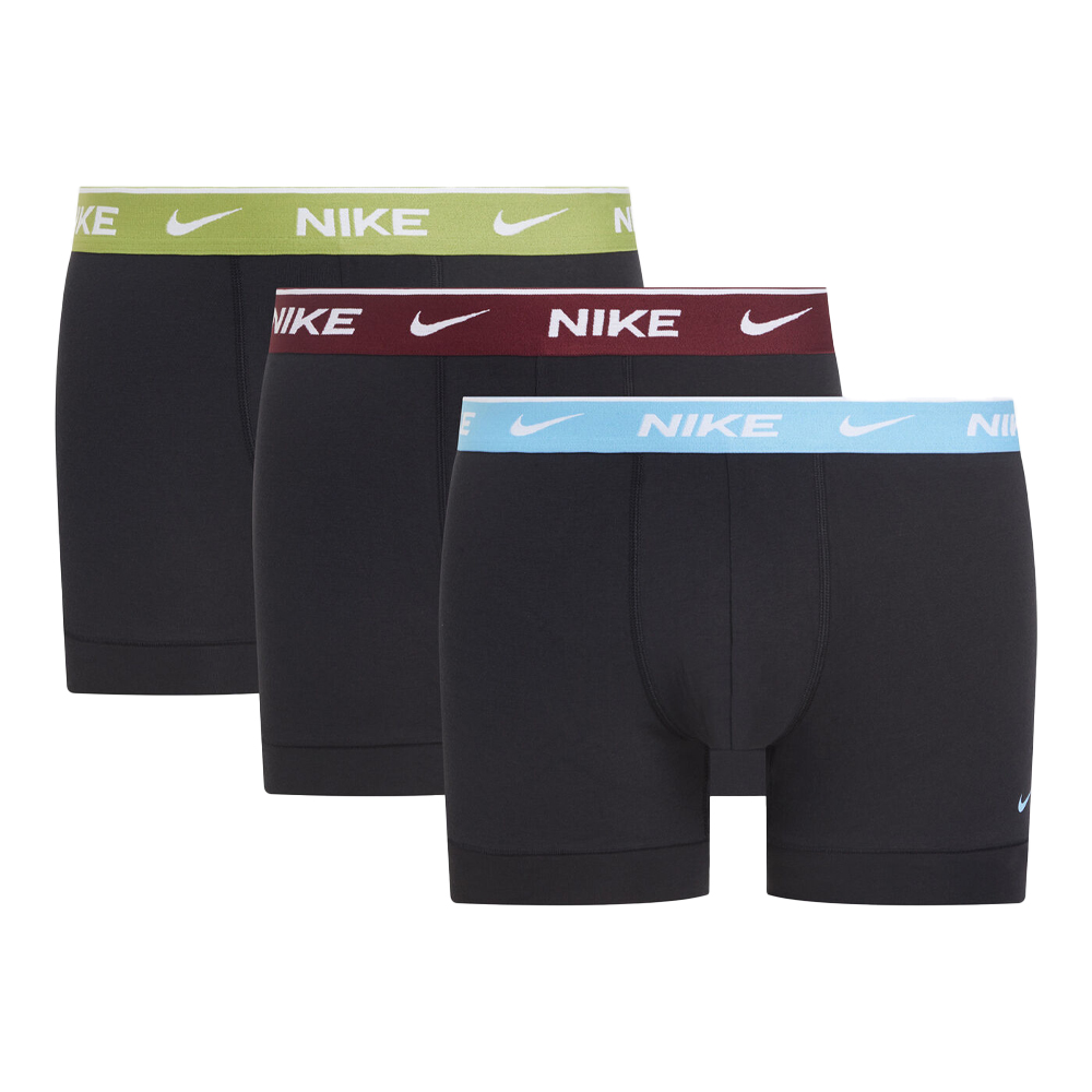 Nike - Boxershorts für Herren(3er-Pack) (Schwarz/Blau/Weinrot/Grün) Image