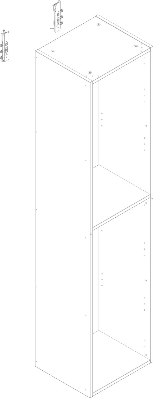 Hansgrohe Xilesa Korpus 400x350 R/L , 92062000 92062000 Image