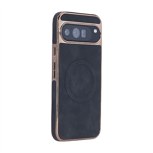 Handyhülle für Google Pixel 9 Pro/XL Pixel 8 Pro Pixel 8/9 Magnetische Adsorption Wireless Charging Stossfest Retro Leder Image