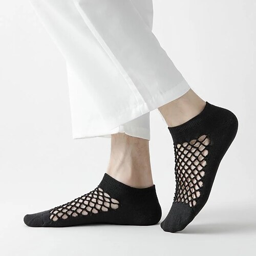 1 Paar atmungsaktive Sommer Freizeit Sport Netz Knöchelsocken für Männer Frauen dünn atmungsaktiv Hohldesign für maximalen Komfort und Leistung Image