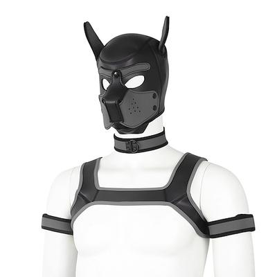 BDSM Leder-Community Welpenspiel Welpenmaske Hundehaube Erwachsene Unisex Pride Parade Pride-Monat Halloween Karneval Einfaches Karnevalskostüm Image