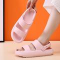 Damen-Sandalen Hausschuhe Herren Sommer Plattform Haus Rutschfeste Schlafzimmer Offene Spitze Innen- und Außenschuhe Cloud-Pillow Hausschuhe