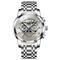 OLEVS Herren Mechanische Uhr Luxus großes Ziffernblatt Hohles Skelett Automatisch Selbstaufziehend Mondphase Leuchtende Stahl Armbanduhr