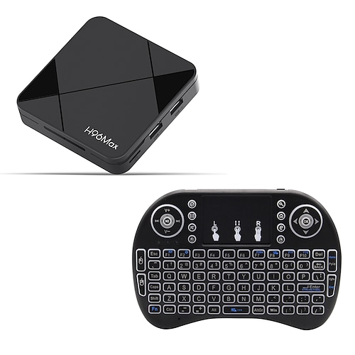 h96max Android-TV-Box mit 4K Ultra HD, WLAN 6, Bluetooth 5.4, USB 3.0 – intelligenter Mediaplayer für Streaming, Gaming, Screencast und Heimkino Image
