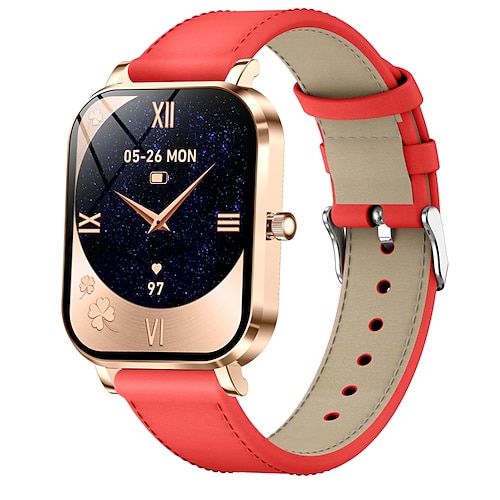 Modische Damen-Smartwatch mit 1,75-Zoll-Bildschirm, Bluetooth-Anruf, 100 Zifferblätter, Fitness-Smartwatch für Frauen, DIY-Zifferblätter für iOS und Android Image