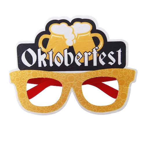 2022 neue oktoberfest brille party dekoration foto requisiten deutsch oktoberfest lustige brille rahmen Image