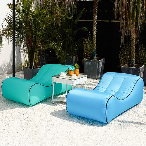 Aufblasbares Sofa, Outdoor-Lazy-Sofa, multifunktional, sehr gut geeignet zum Entspannen und Lesen, geeignet für Zuhause, Camping im Freien Image