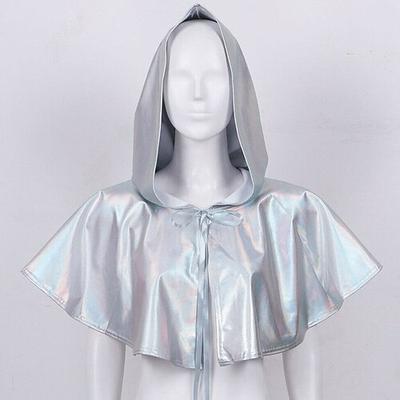 Stolz Glamourös Umhang mit Kapuze Schirmmütze Erwachsene Unisex Metallisch Clubwear Pride Parade Pride-Monat Halloween Karneval Einfaches Karnevalskostüm Image