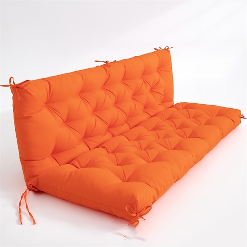 Schaukelkissen für die Veranda, Terrassenkissen, wasserdichte 2-3-Sitzer-Schaukelstuhlkissen für Gartenmöbel, dicke 4-Zoll-Schaukelkissen für den Außenbereich, für den Terrassengarten im Freien Image