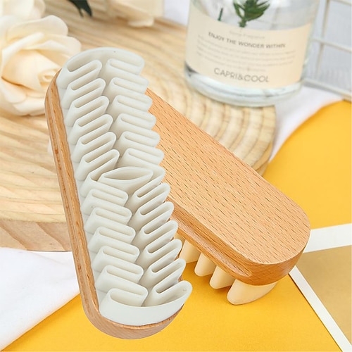 2er-Pack Wildleder-Schuhbürsten und -Radierer, Nubuk Wildleder-Reinigungsset mit weichen Borsten und Radiergummi, sanfte Reinigungsbürste für Wildleder-, Nubuk- und Samtschuhe Image