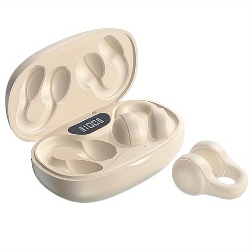 X58 True Wireless Ohrhörer Bluetooth 5.3 Ohrclip TWS Kopfhörer mit Ladekoffer LED-Display für Reisen Büro Valentinstagsgeschenk Image