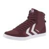Sneaker HUMMEL "SLIMMER STADIL HIGH", Gr. 48, rot (bordeaux), Textil, Leder, sportlich, Schuhe