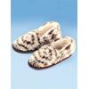 Hausschuh, Damen, Gr. 40/41, beige (ecru), Textil, Schuhe