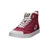 Sneaker ETHLETIC "Active Hi Cut", Gr. 46, rot (true blood, just weiß), Obermaterial: 100% Baumwolle; Futter: 100% Baumwolle; Decksohle: 100% Baumwolle; Sohle: 100% Naturkautschuk, Schuhe, Fairtrade Produkt