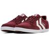 Sneaker HUMMEL "SLIMMER STADIL LOW", Gr. 37, rot (cabernet), Textil, Leder, sportlich, Schuhe