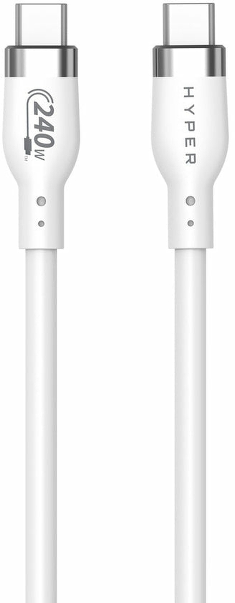 Targus Hyper 1M Silicone 240W USB-C Charging Cable, White Image