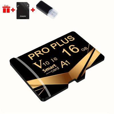 TEMU Bliksem Micro Tf Memory Card - 128gb/64gb/32gb/16gb With Card Reader And Adapter, A1 C10 Compatible With Tablets, Cameras, Phones, Camcorders, Car Audio, Game Consoles - Secure File Storage! Image
