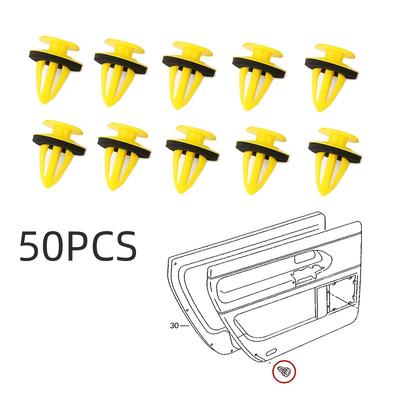 TEMU 50pcs Car Door Trim Panels Fastener Clips Universal For Golf For For Renault For Ford For A3 For Land For For For For Image